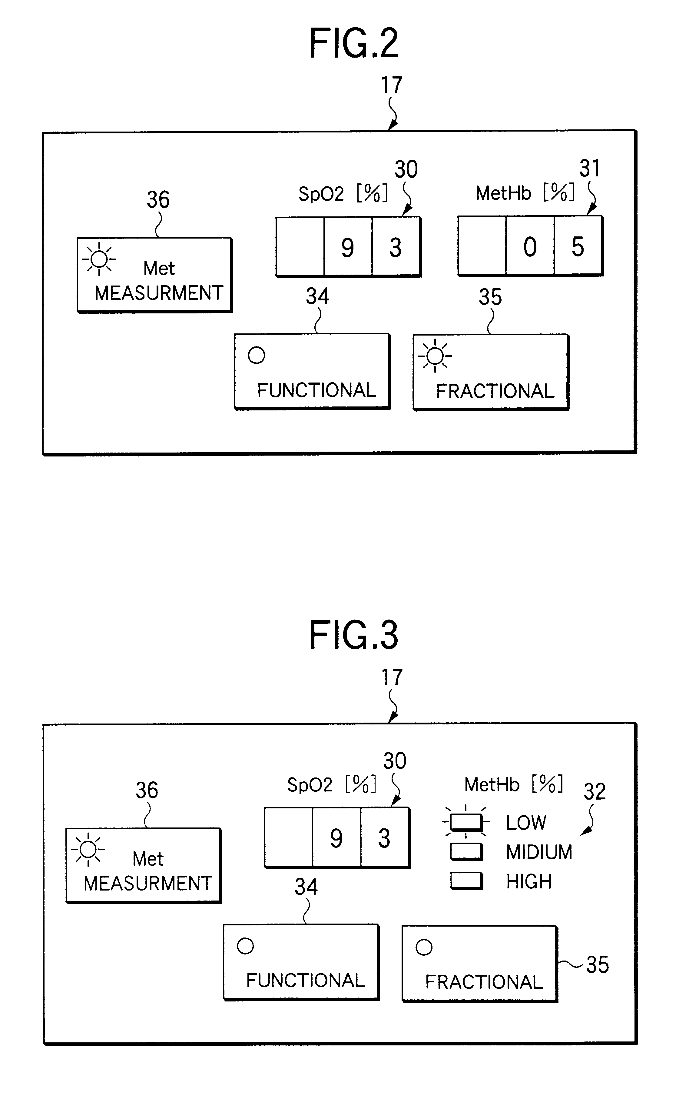 Apparatus for determining concentrations of hemoglobins