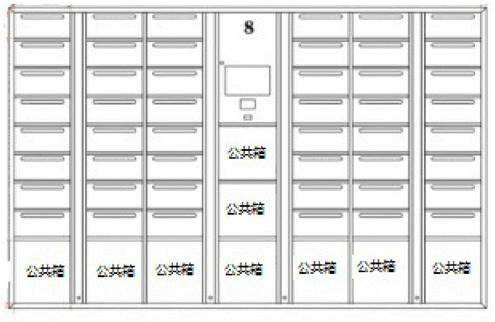 Letter, newspaper and express storing device integrating intelligent letter and newspaper function with express function