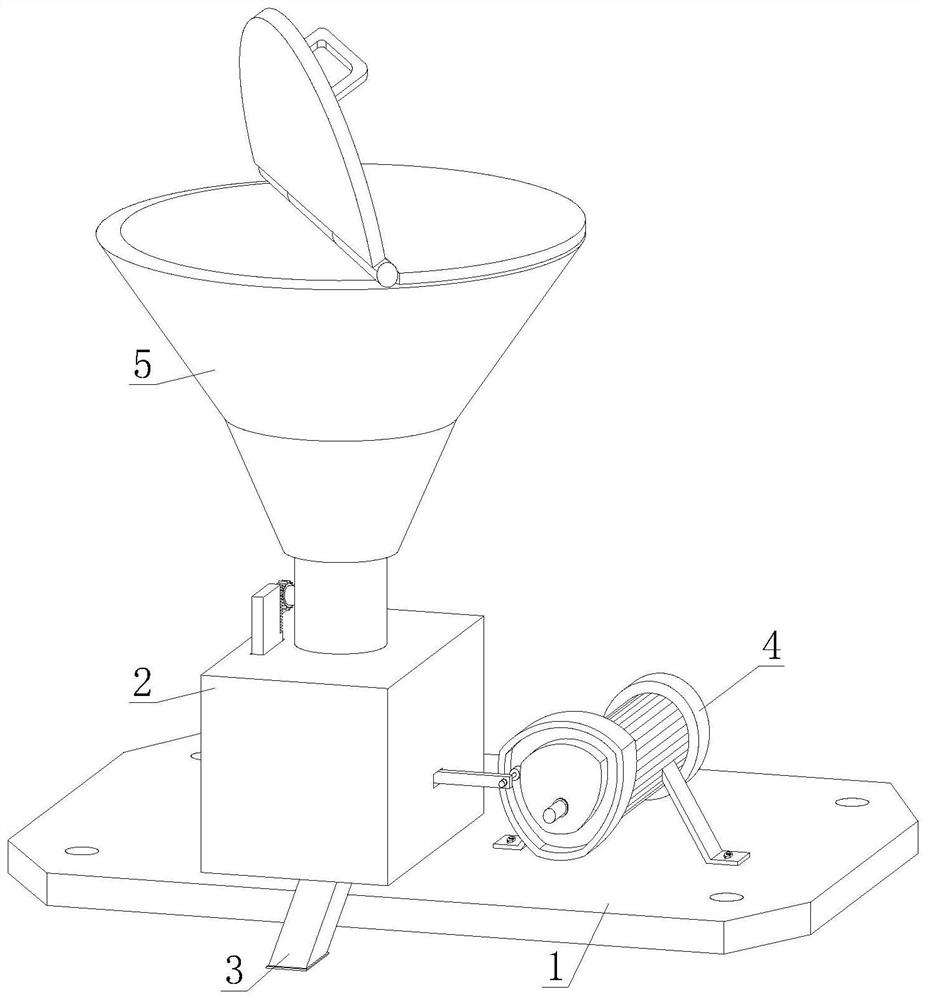 Sustainable discharging device for preparing rare earth electrolysis waste fused salt and implementation method thereof