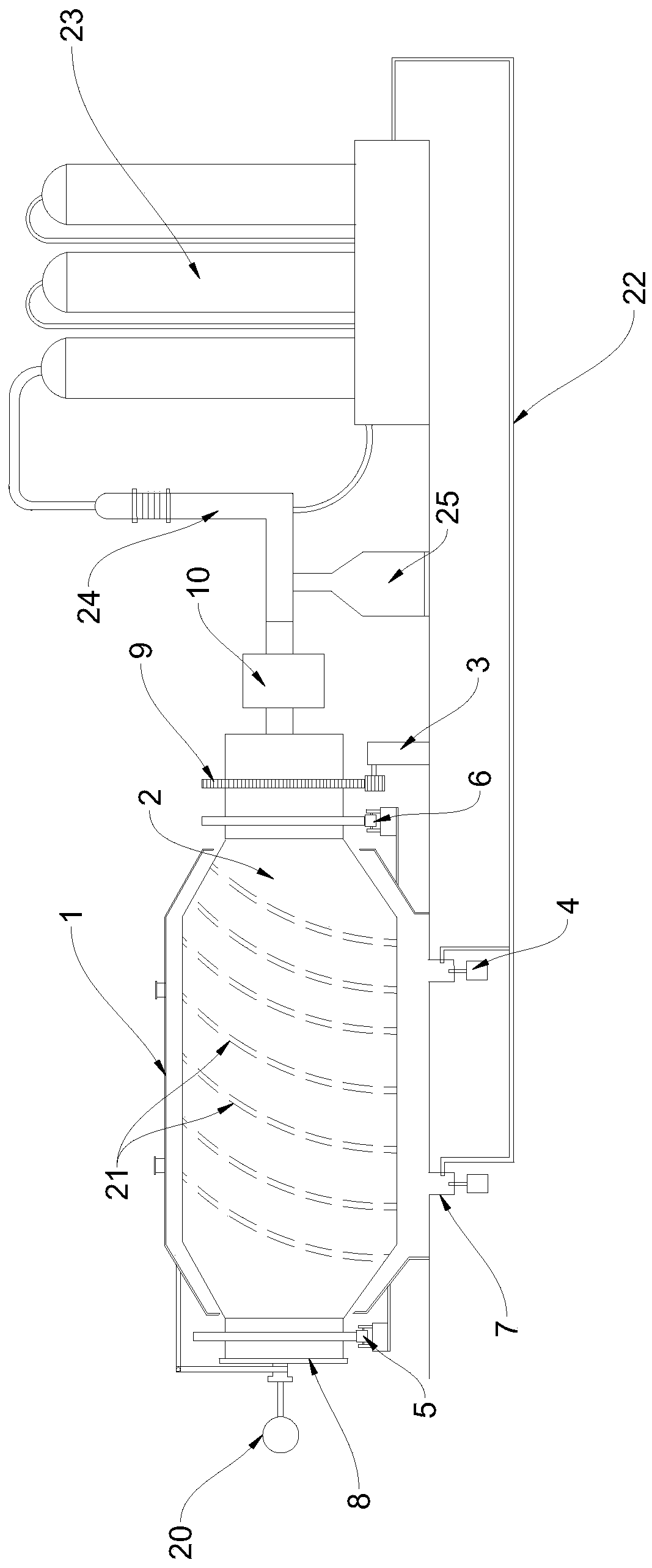 Pyrolysis equipment for producing charcoal and byproducts