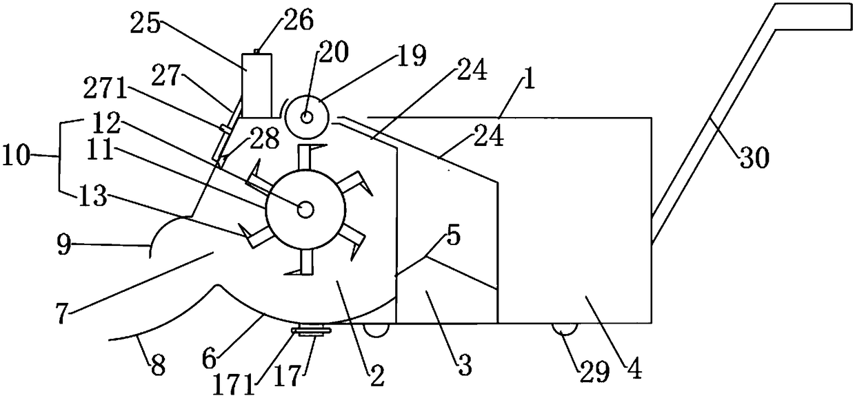 Rapid iron nail collecting device for construction site