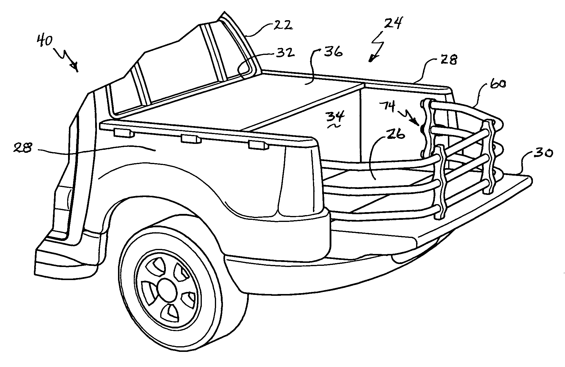 Vehicle cargo bed extender