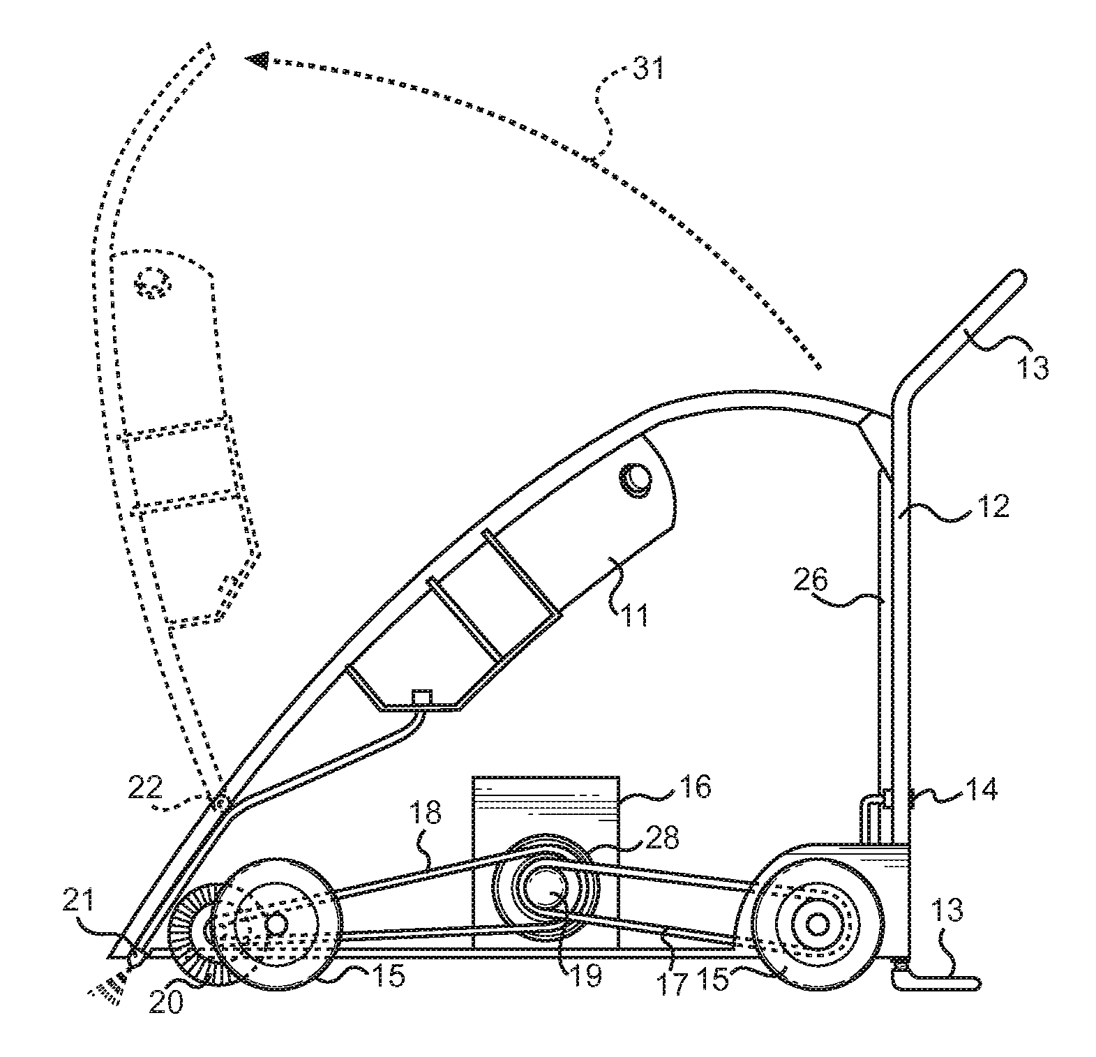 Floor and Mat Surface Cleaning Apparatus