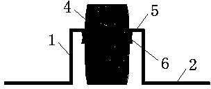 Foot-pedal type compaction fixing device of soil-sample saturator