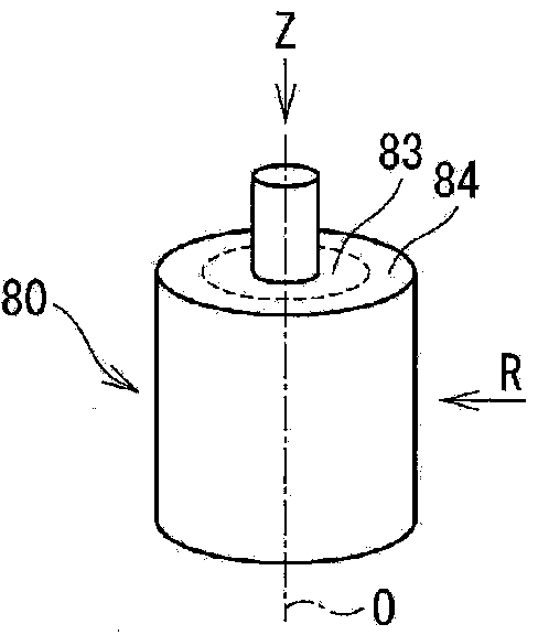 Control device for a three-phase rotating machine