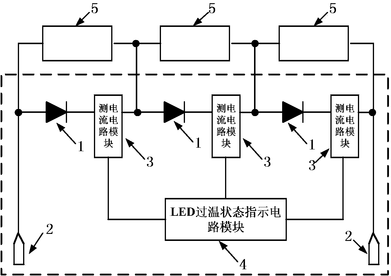 Over-temperature state indication type photovoltaic terminal box based on current measurement