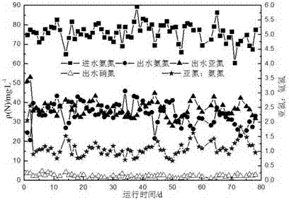 Device and method for partial nitrosation of low carbon municipal sewage