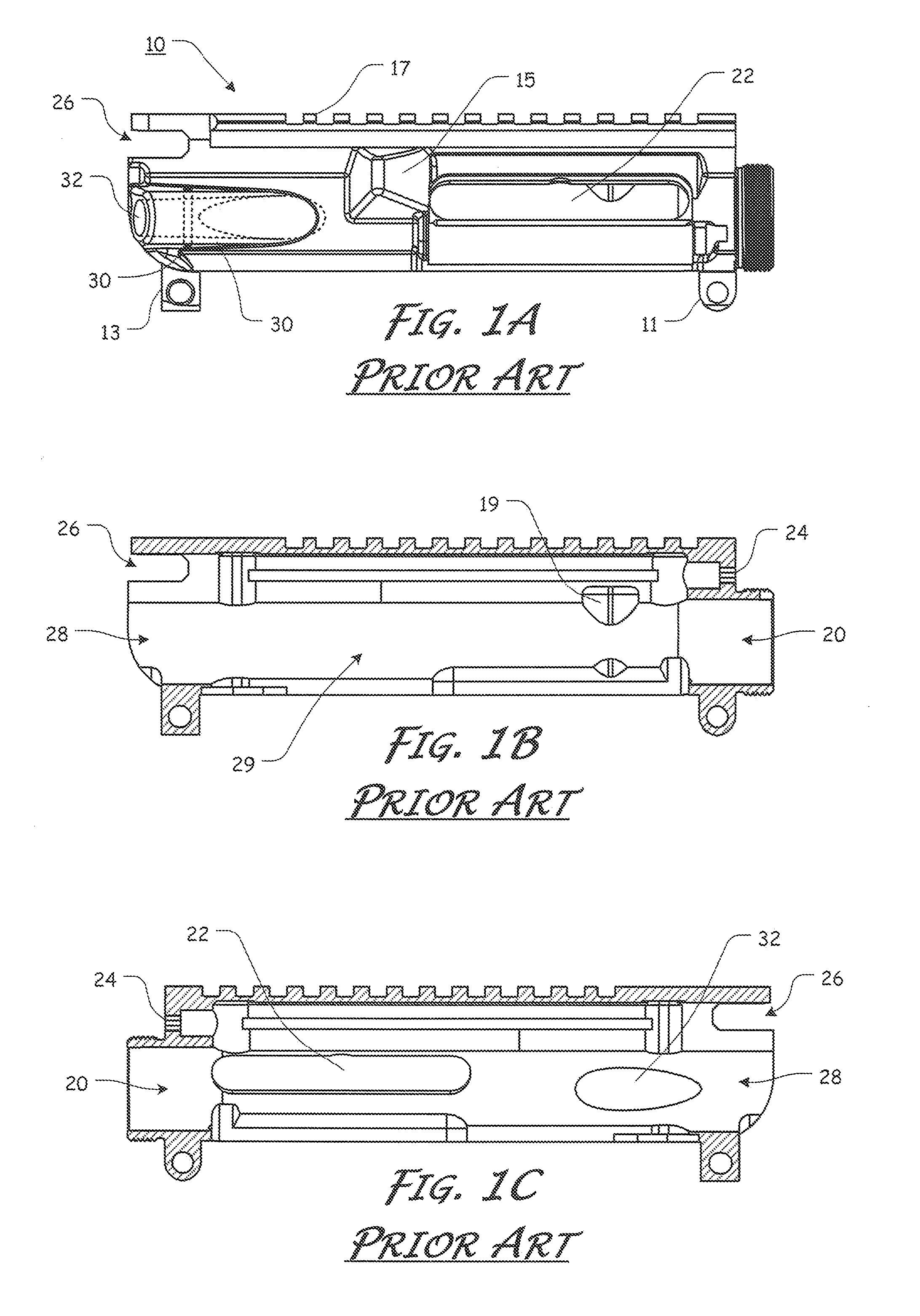 Vented upper receiver for a firearm