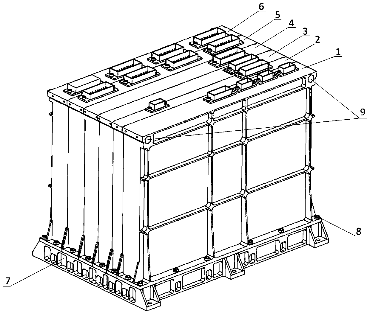 Light high-thermal-conductivity remote-sensing camera power supply control box structure