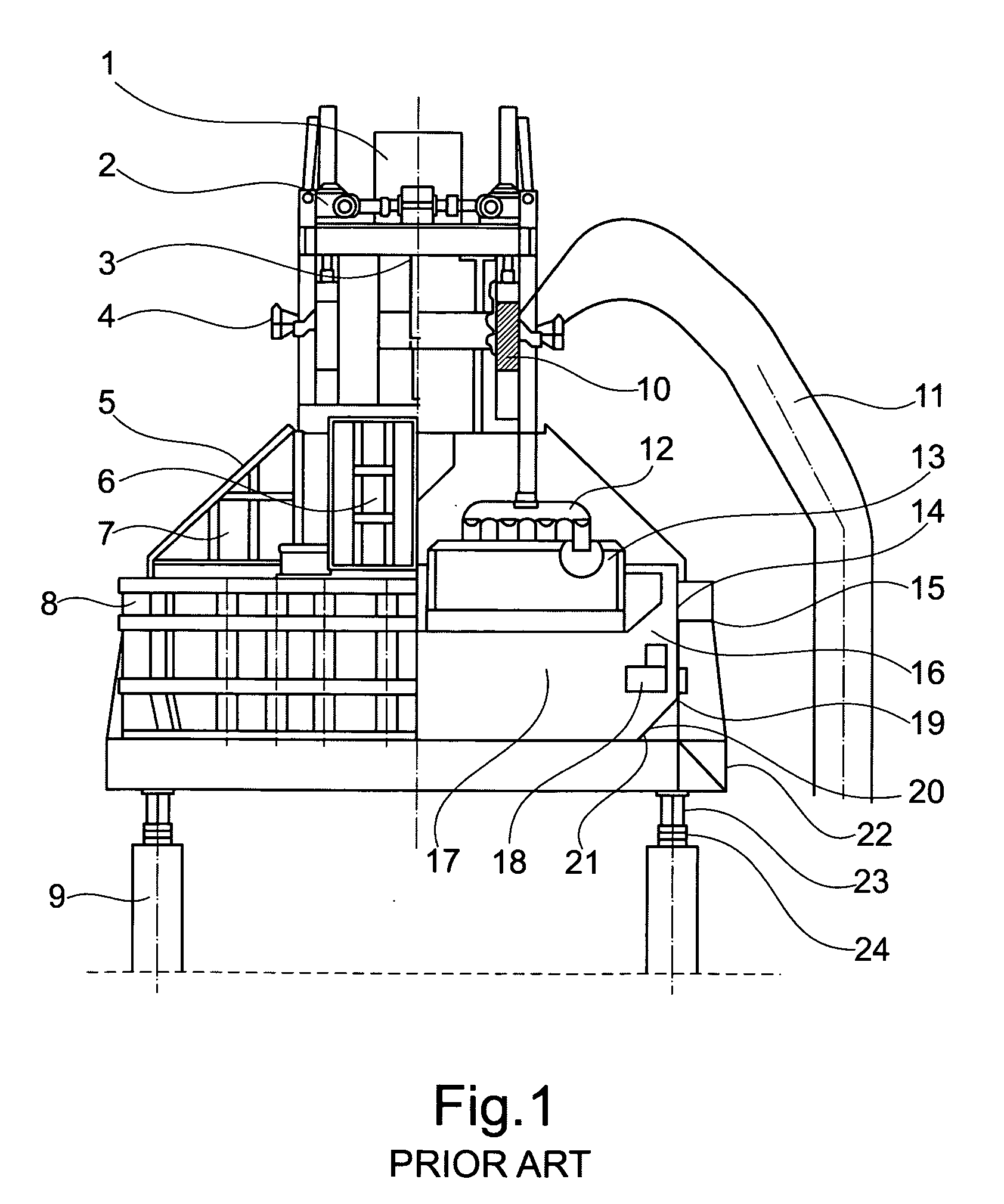 Process for online power cut out of an aluminum reduction cell