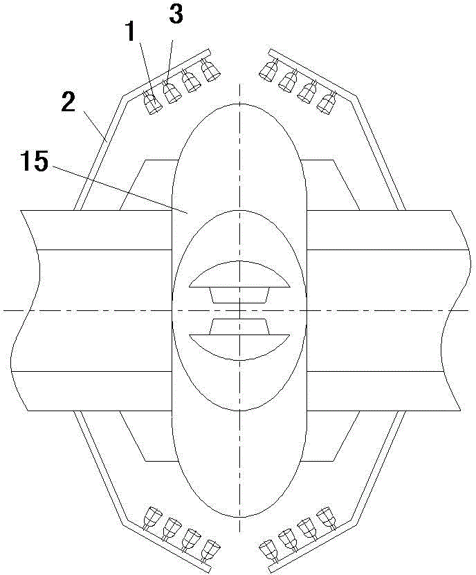 Hidden type bridge tower lamp and lamp bracket thereof