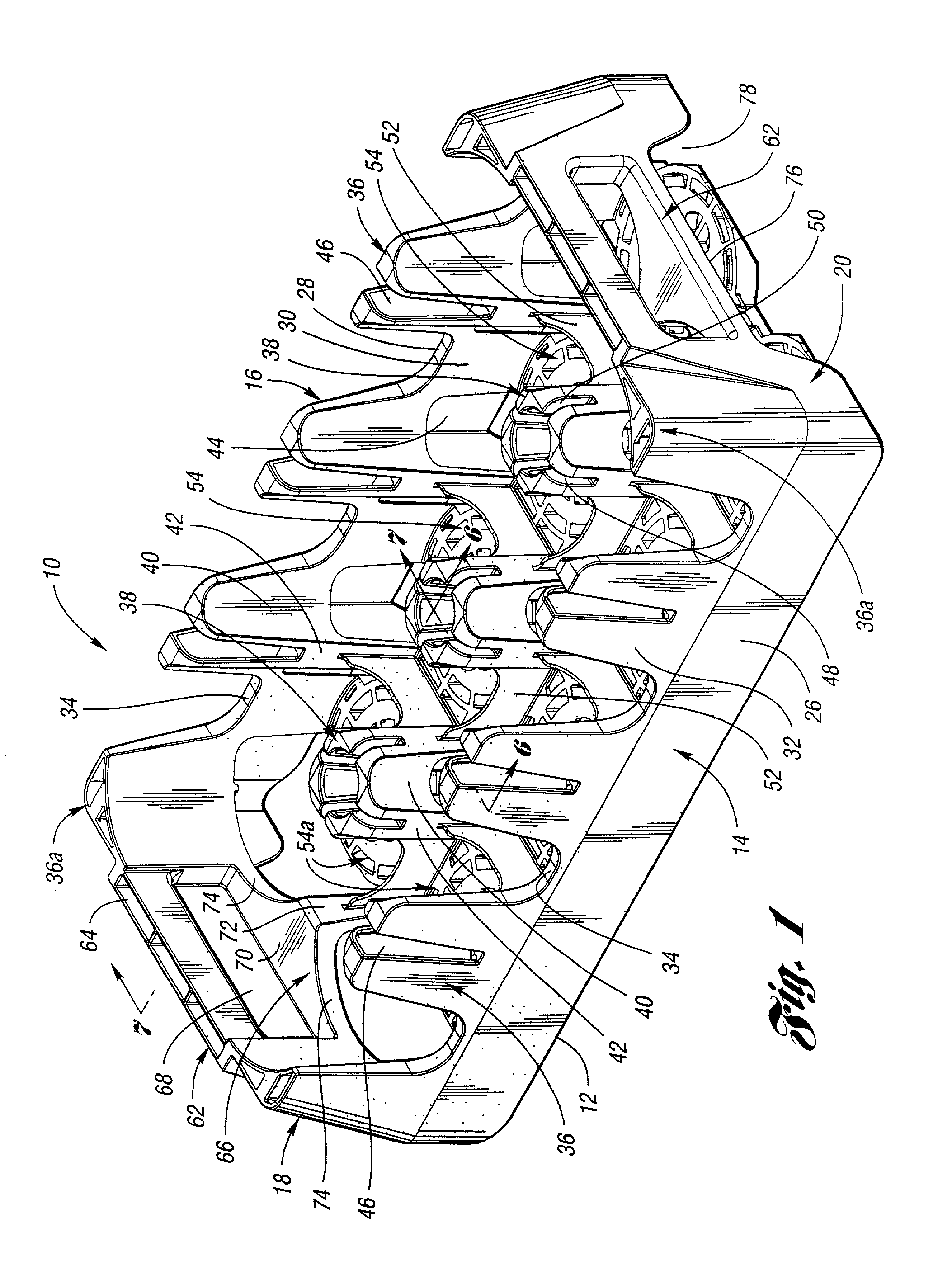 Stackable low depth tray