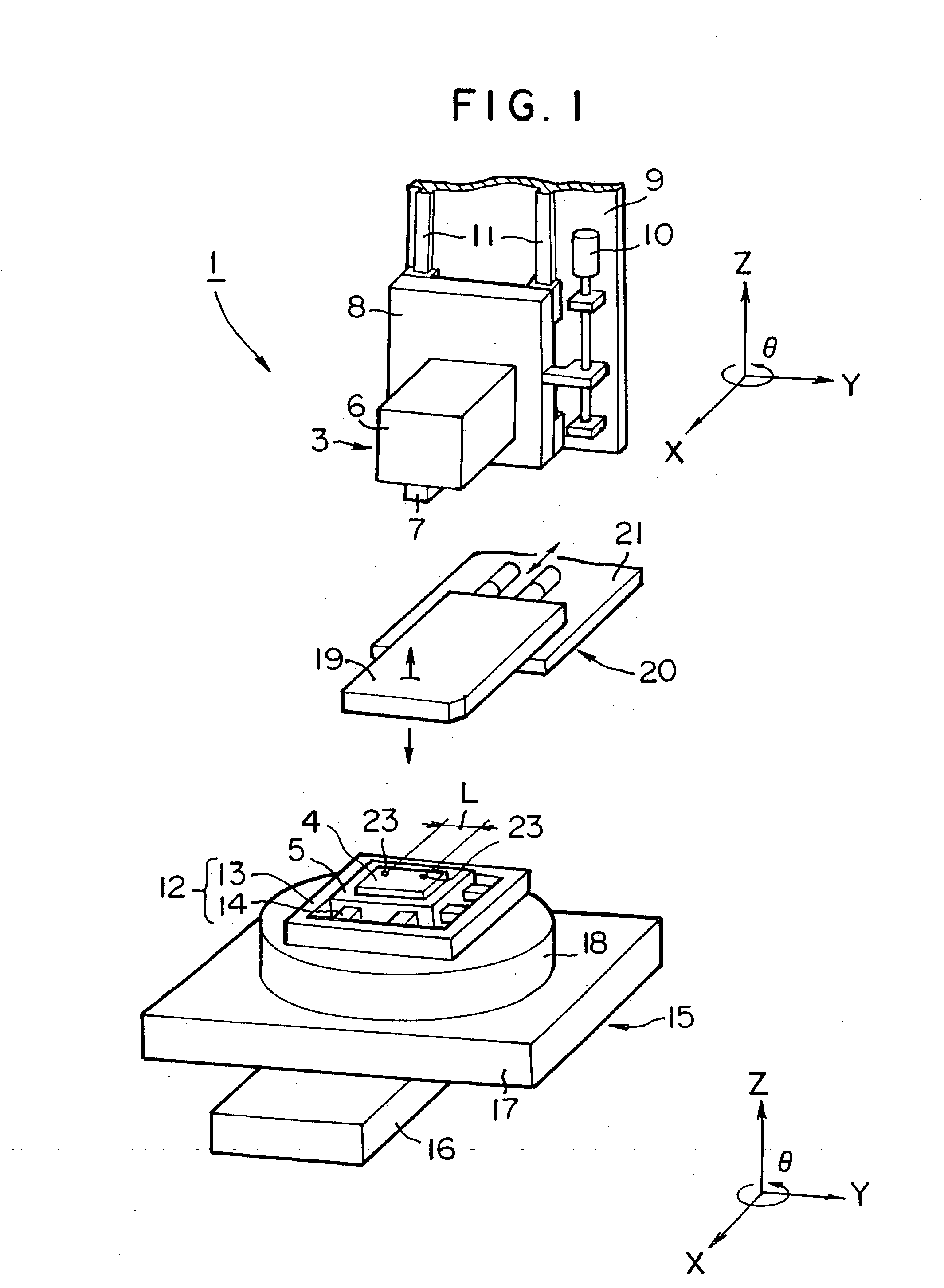 Chip-mounting device and method of alignment