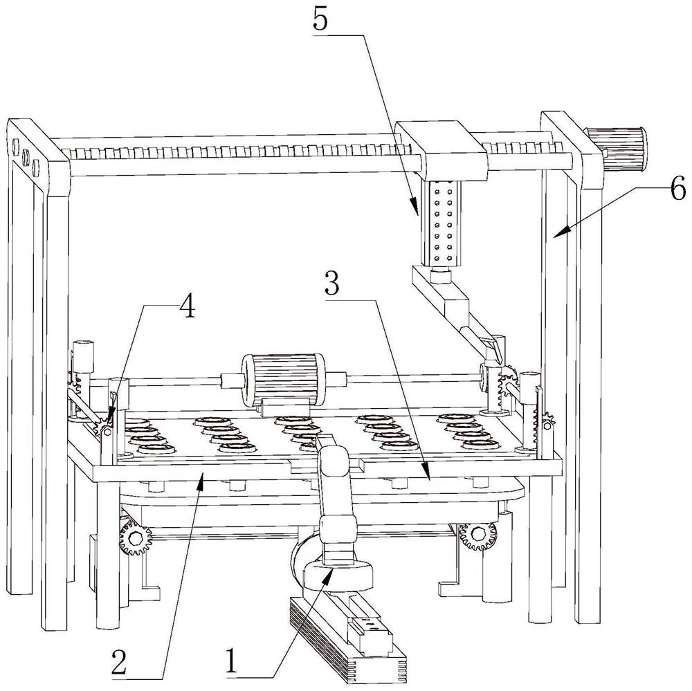 Automatic mesh plate smearing processing device and smearing process thereof