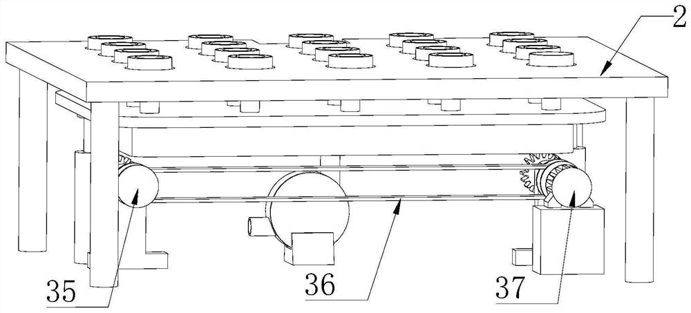 Automatic mesh plate smearing processing device and smearing process thereof