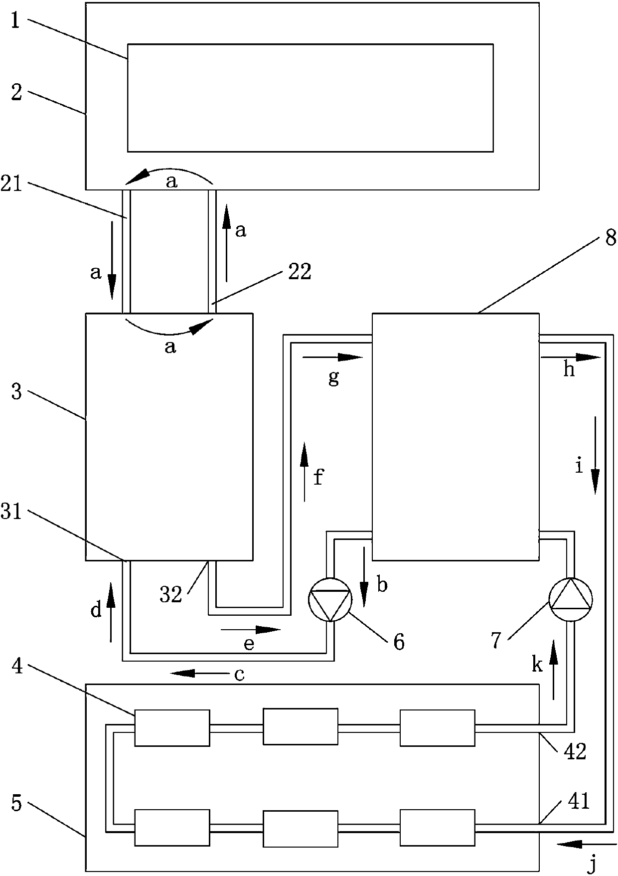 Air compressor residual heat recovery system for furniture production workshop