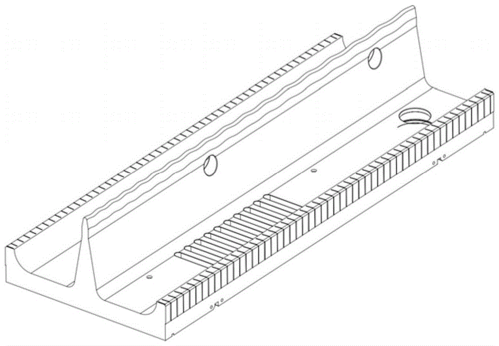 Measurement method of three-dimensional space curved surface of RF quadrupole field electrode head