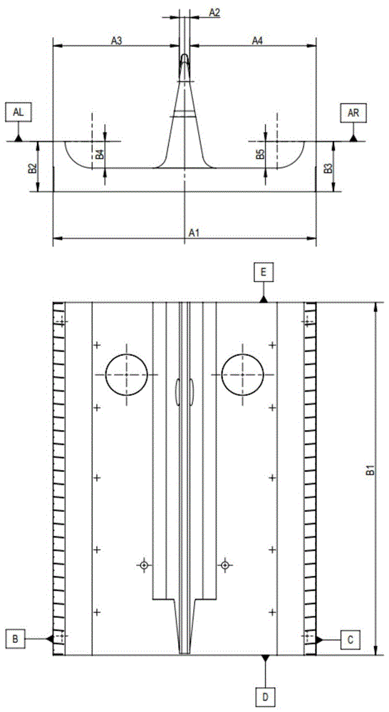 Measurement method of three-dimensional space curved surface of RF quadrupole field electrode head