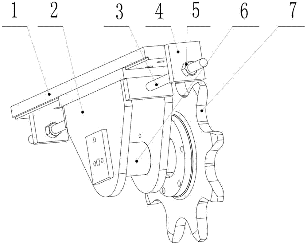 Conveyor chain tensioner