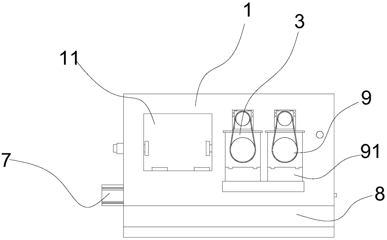 Square crystal bar grinding and chamfering integrated machine