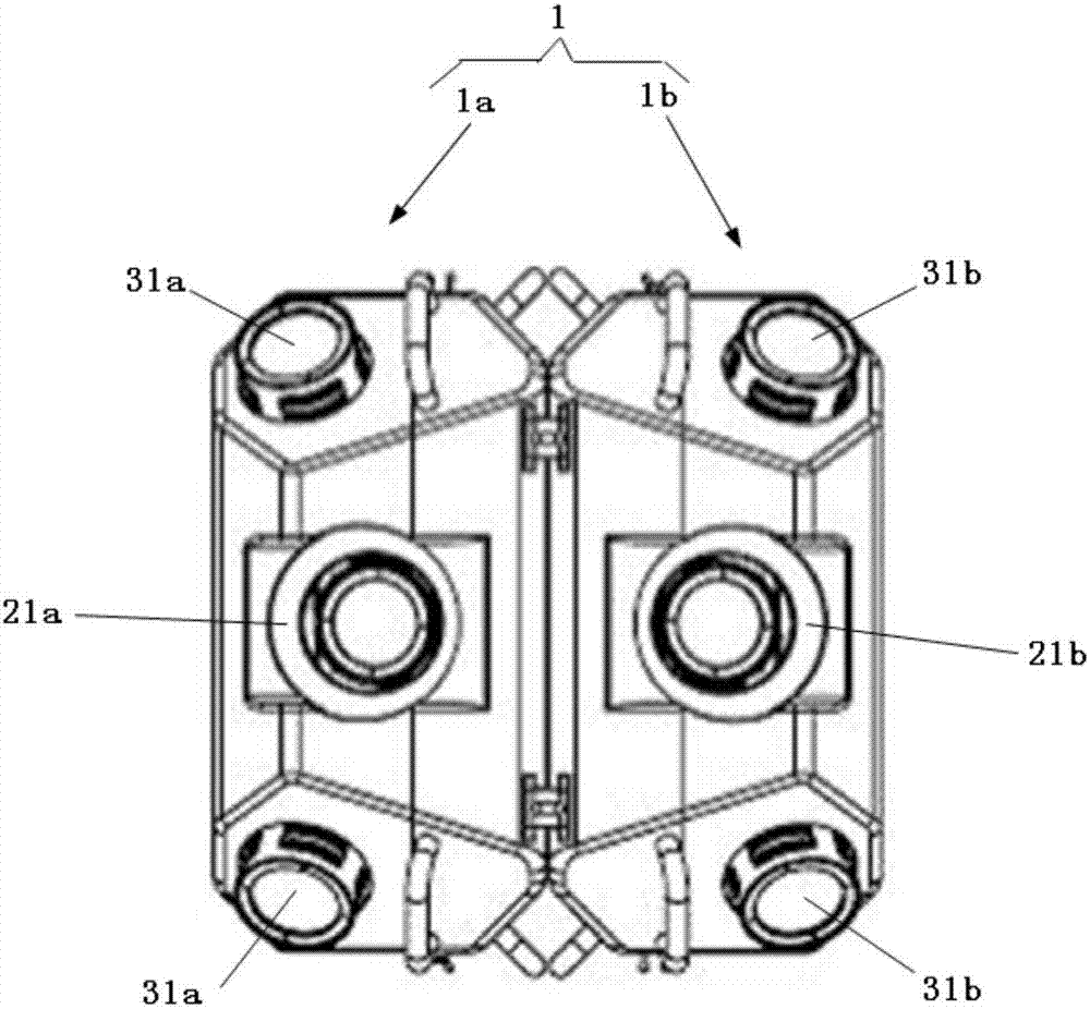 Aviation panoramic and inclined photography device