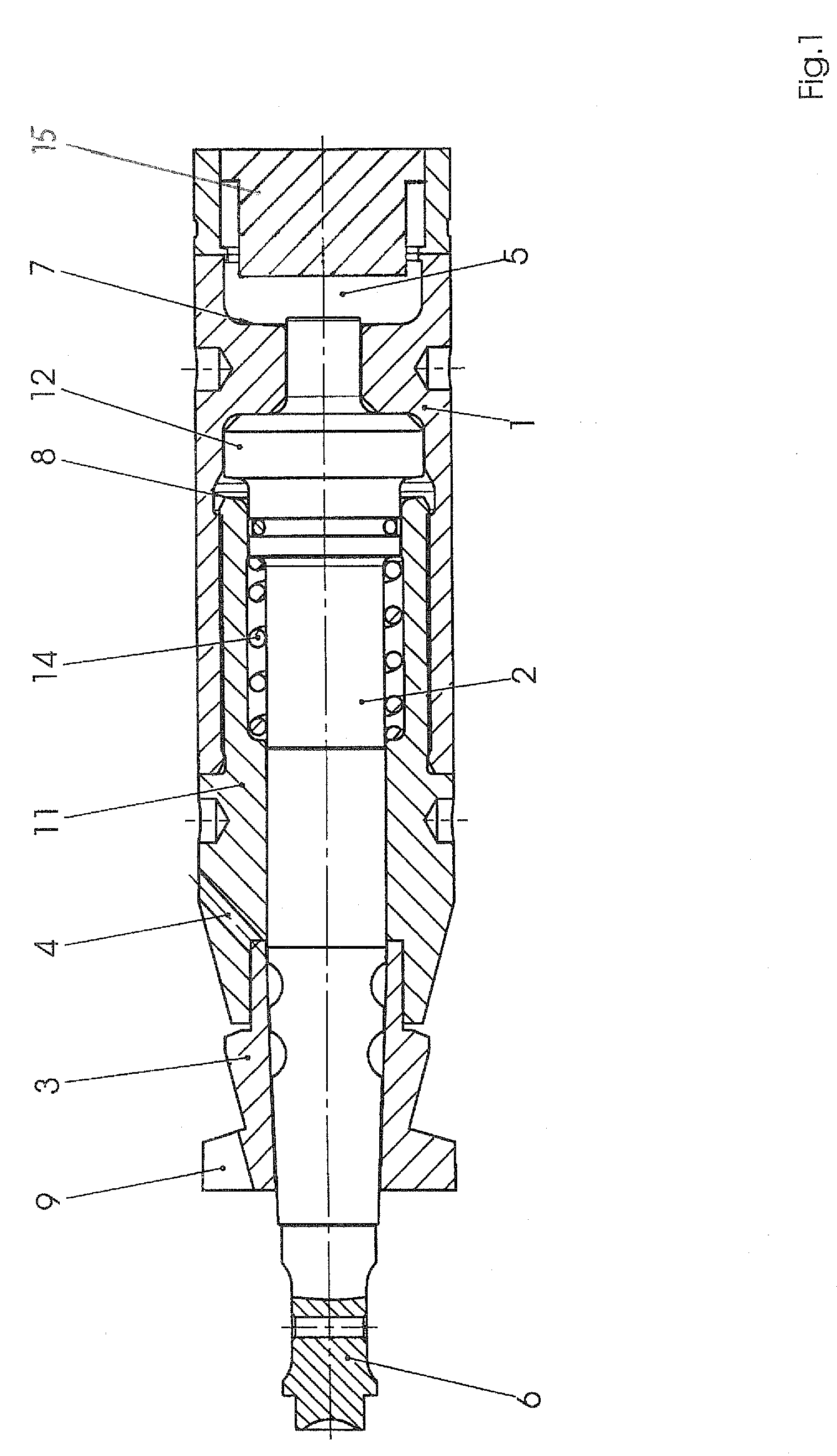 Boring head method and boring head for a ground boring device