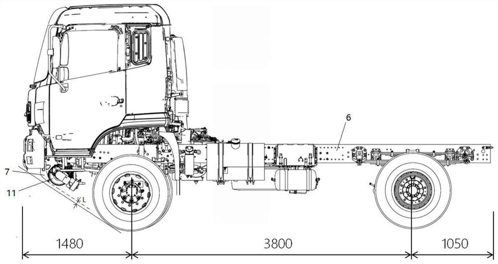 4 * 4 hazardous chemical substance transport vehicle