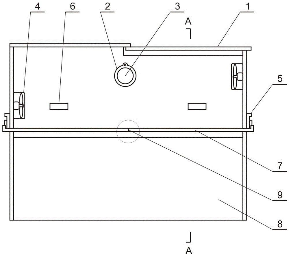 Micro-zone airtight device for simulating dry deposition of atmospheric dust