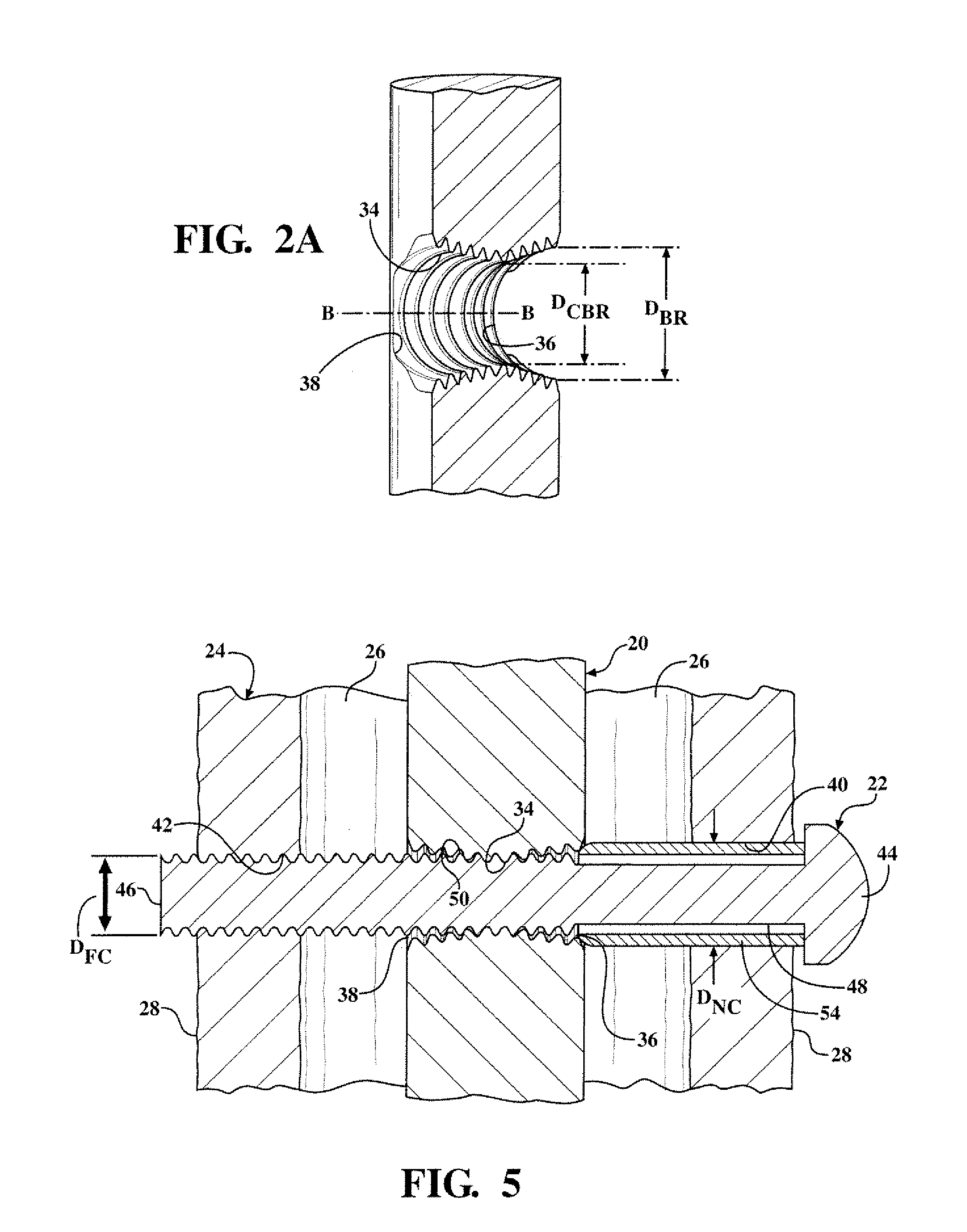 Easily implantable and stable nail-fastener for skeletal fixation and method