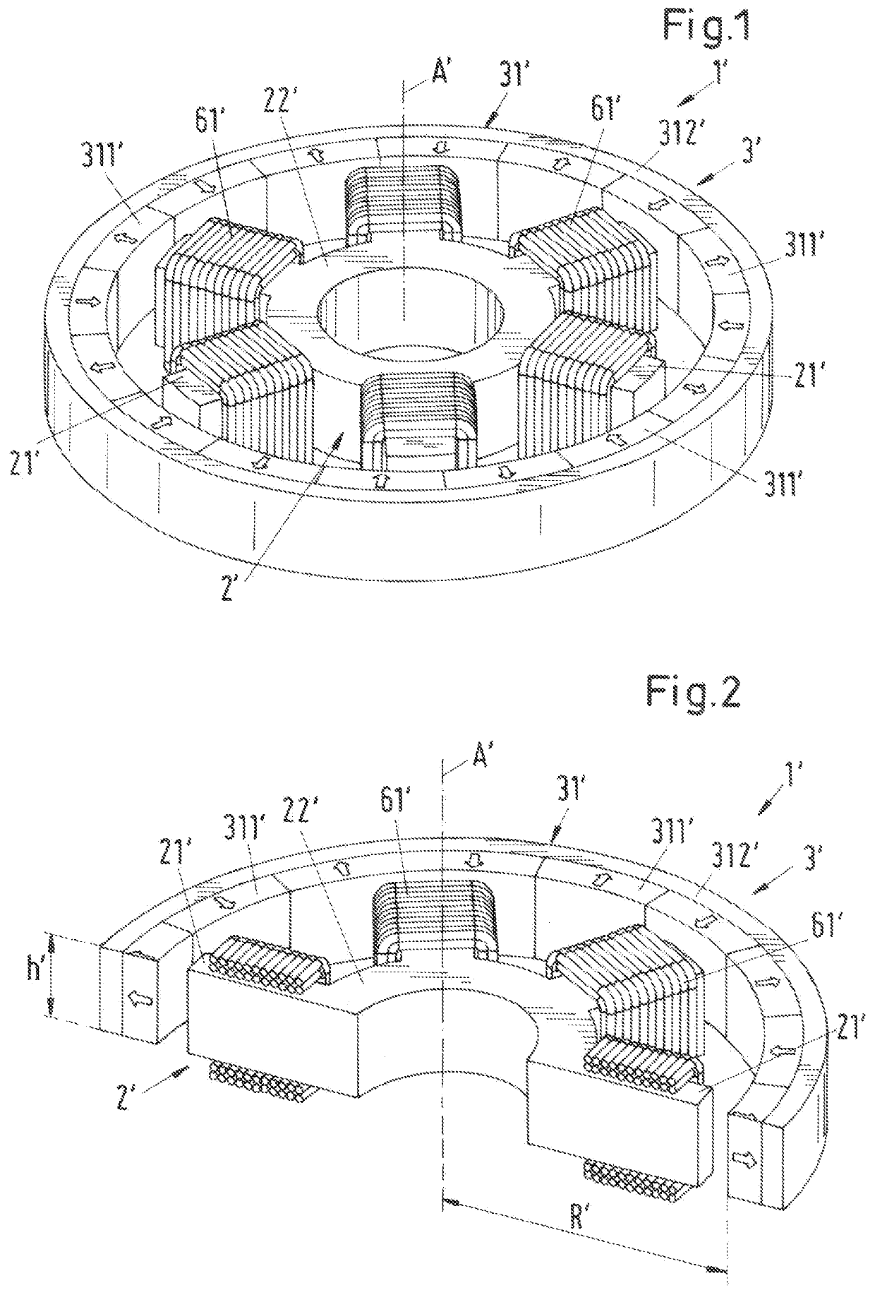 Electromagnetic rotary drive and a rotational device