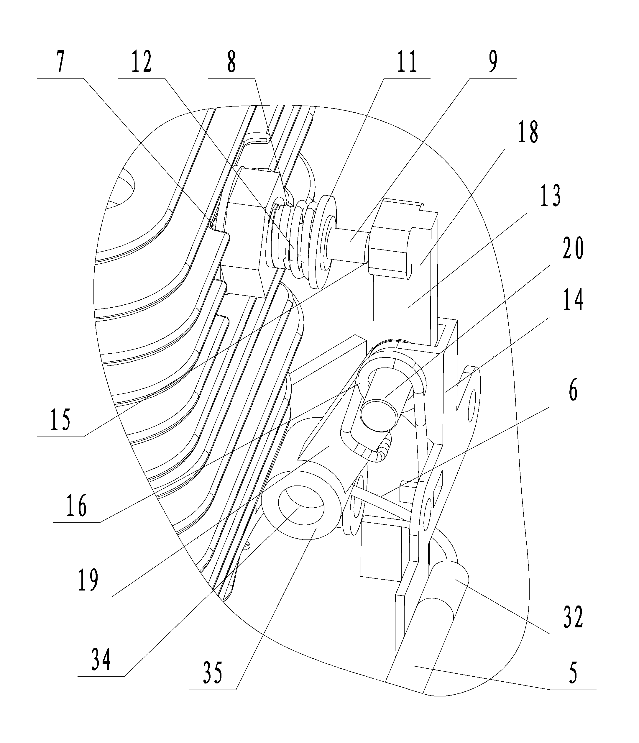 Engine starting pressure relief mechanism