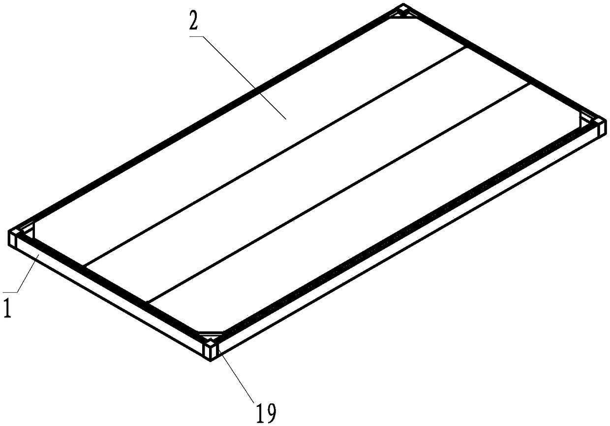 A processing method for the top structure of a residential container