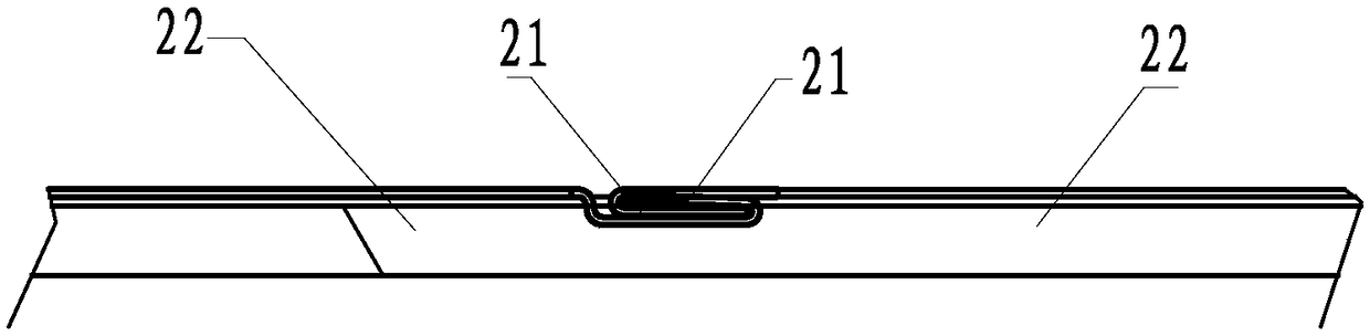 A processing method for the top structure of a residential container