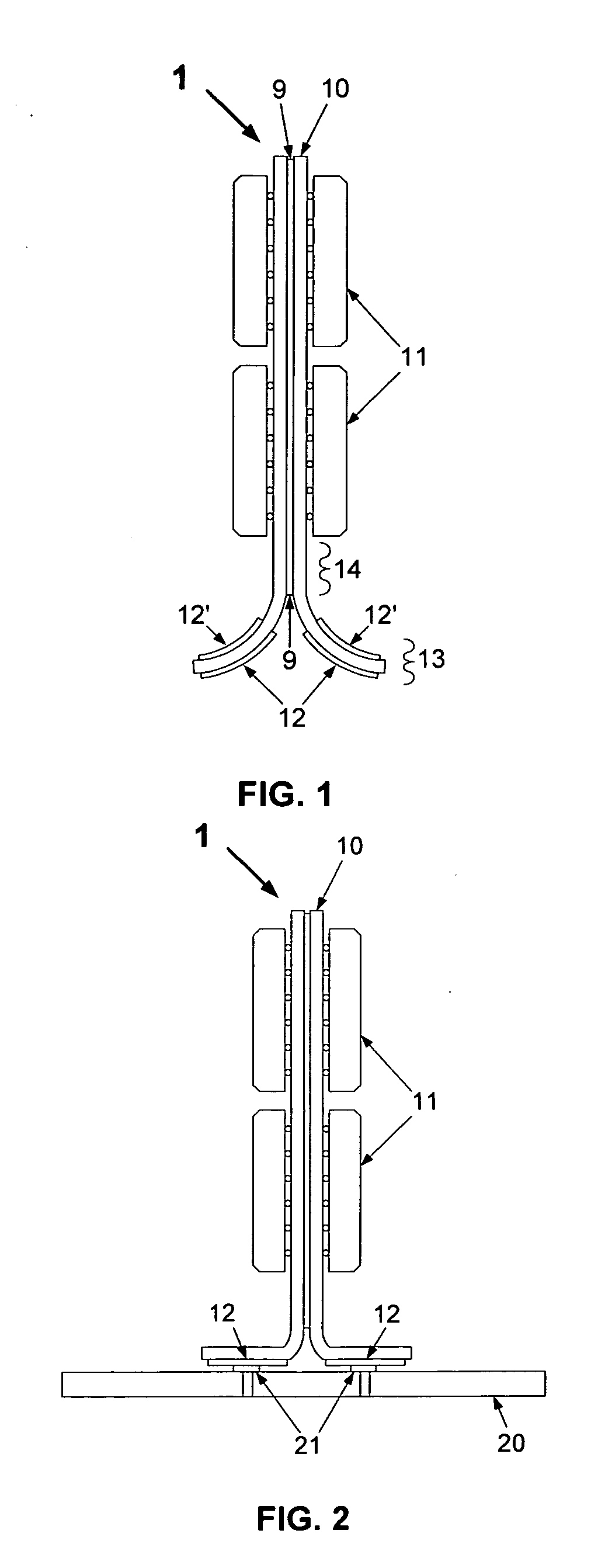 Rigid circuit board with flexibly attached module