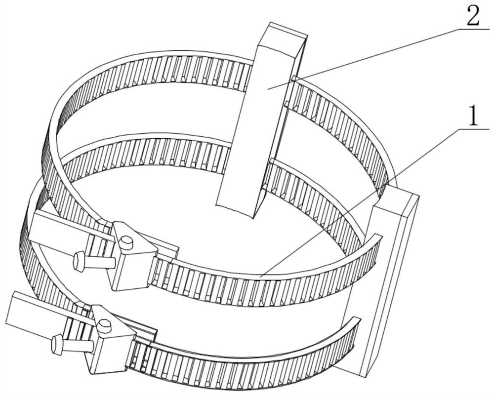 An auxiliary c-arm machine precision shooting device