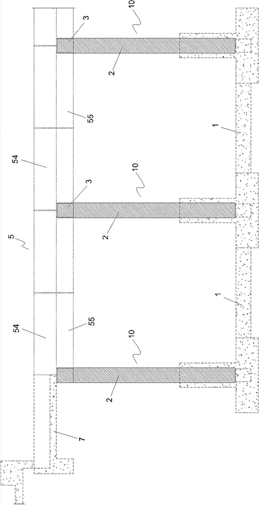 Sidewalk having top cover and semi-prefabricated building method thereof