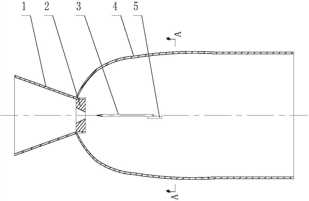 Strengthened hydraulic acoustic cavitation treatment device