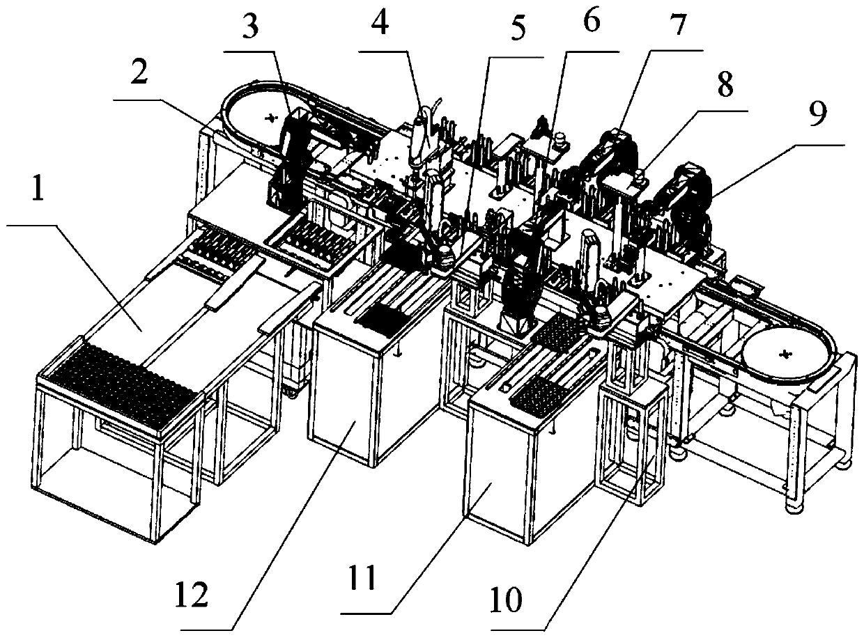 Automatic assembling equipment and method for electric toothbrush handle shell