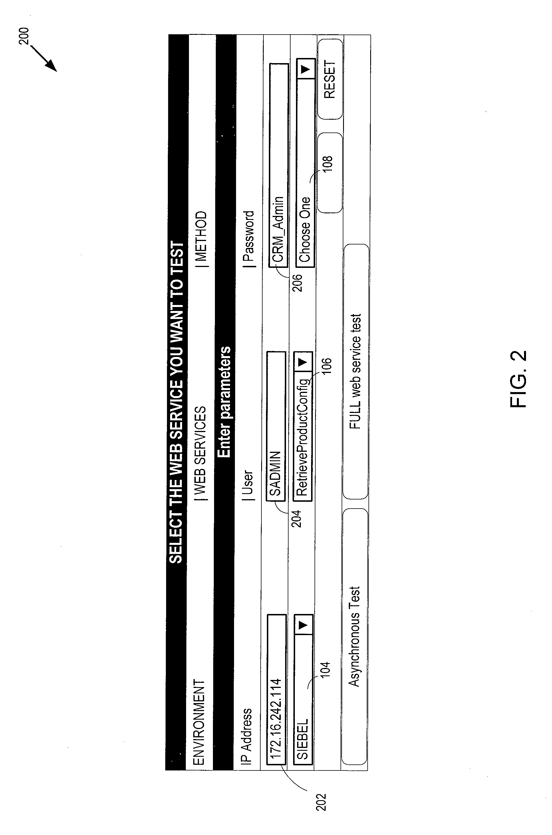 Test data creation and execution system for service oriented architecture