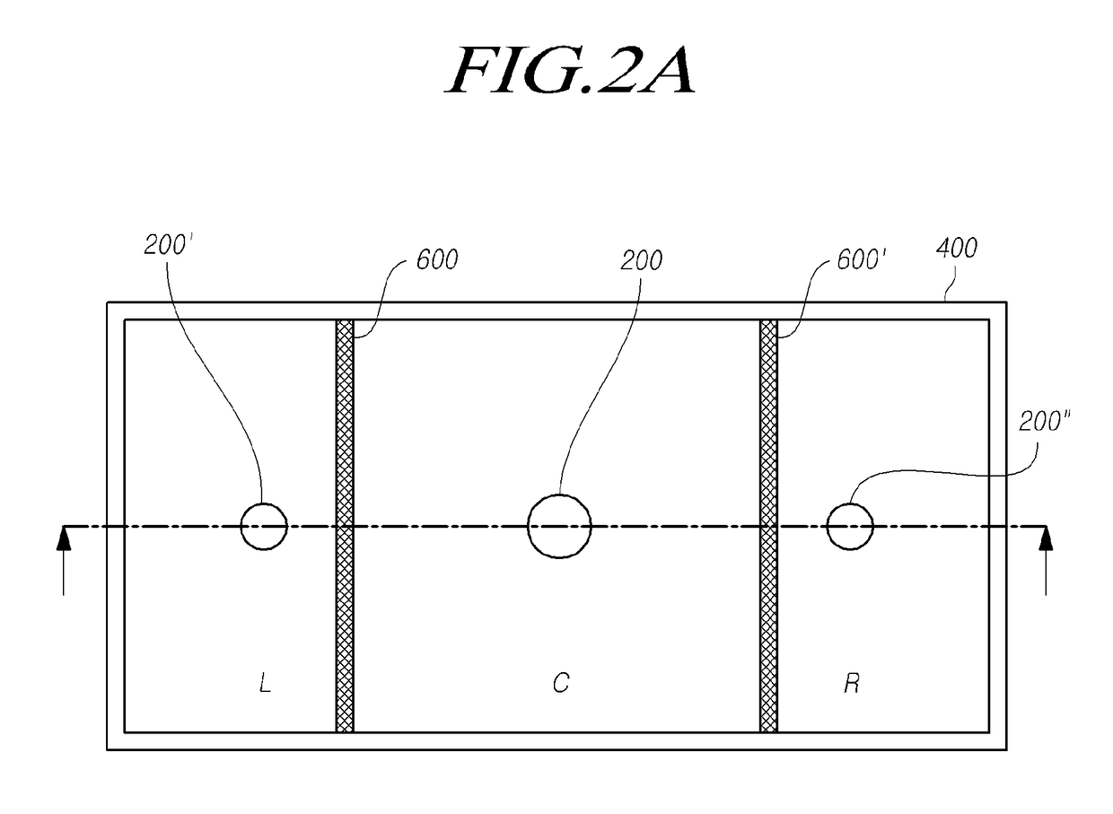 Panel vibration type sound generating display device