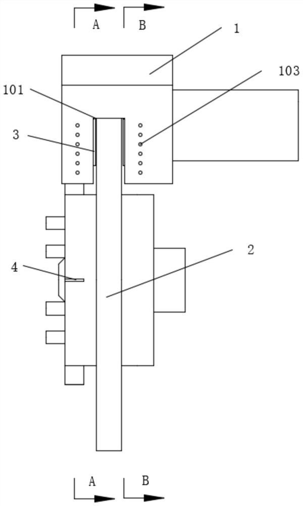 Disc brake device for automobile braking