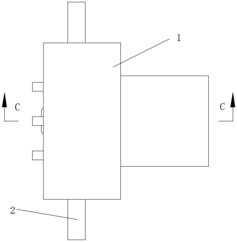 Disc brake device for automobile braking