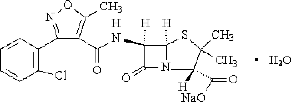 Method for crystallizing cloxacillin sodium