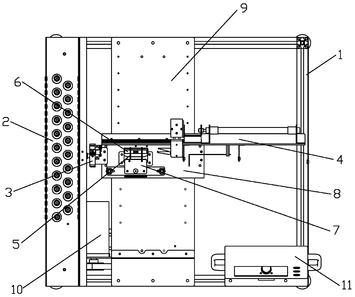 Automatic yarn replacing, twisting and connecting machine for yarn of multiple colors