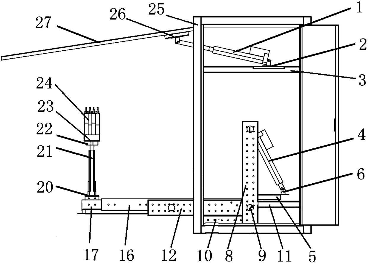 Automatic power supply device installed beside hot metal ladle car