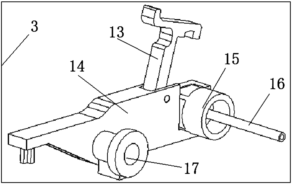 Device capable of automatically adjusting floor-attaching strength of roller brush