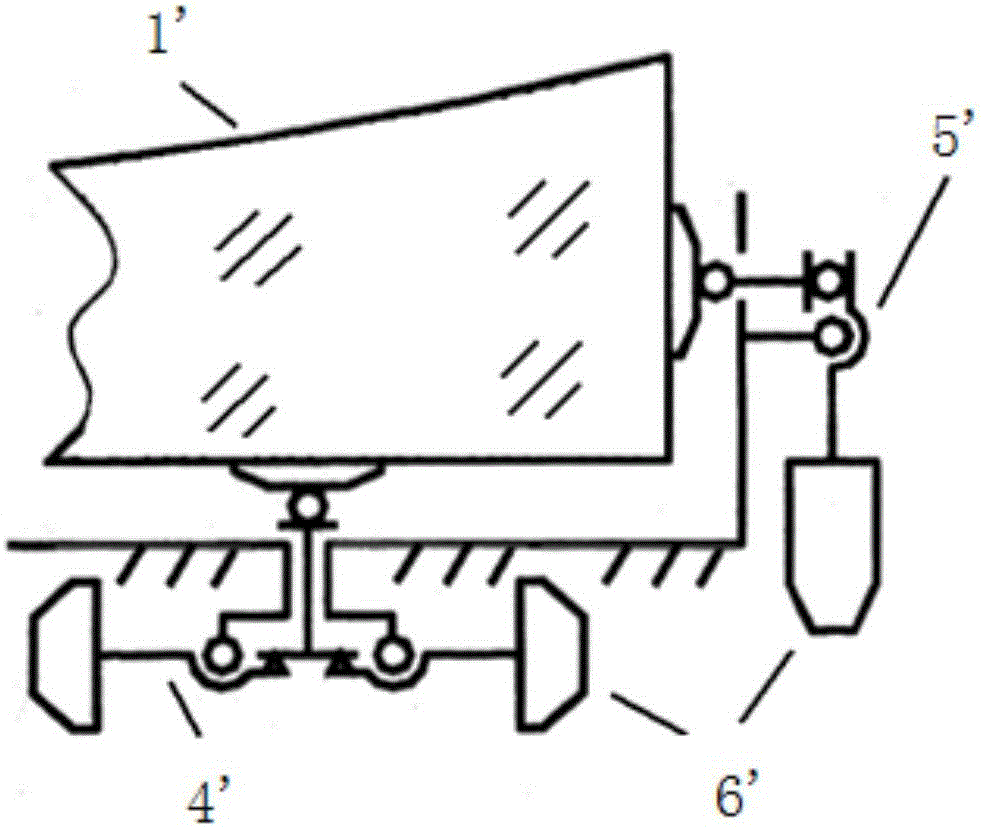 Semi-active reflecting mirror surface supporting and positioning system