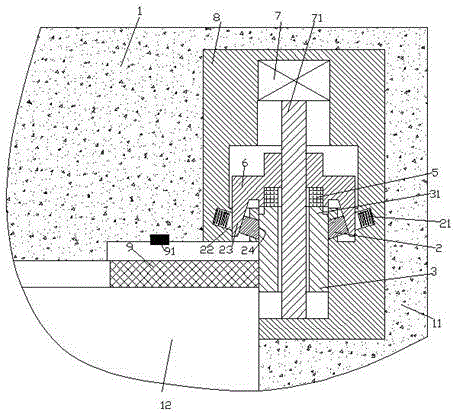 Safety locking device for logistics transport vehicle