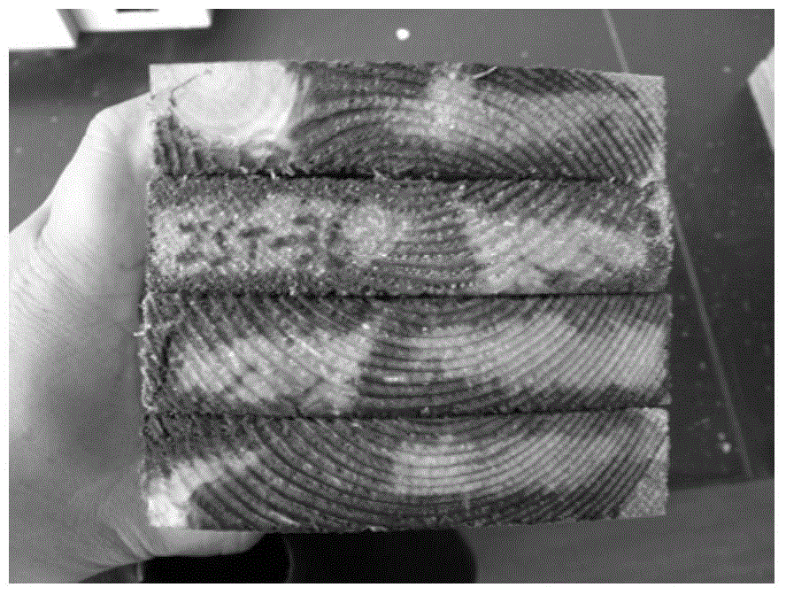 Wood surface minimally invasive device and wood surface treatment method