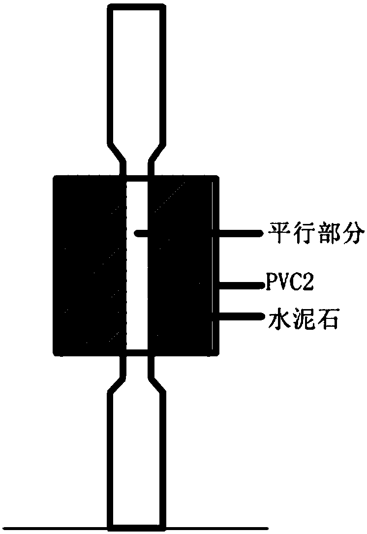 Method for testing cementing strength of cement first cementing surface of oil well